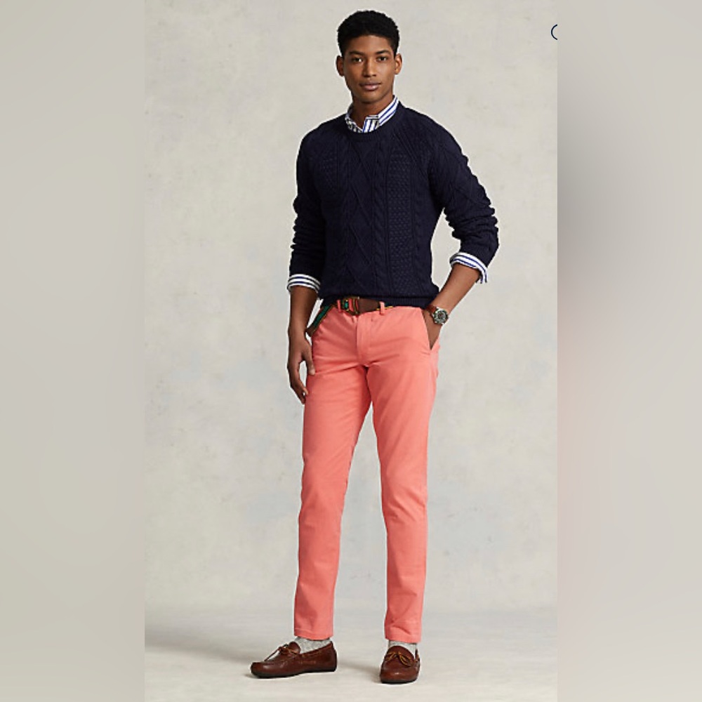 Mens Polo Ralph Lauren Stretch Cotton Twill Straight Fit Pants | Size 32/30